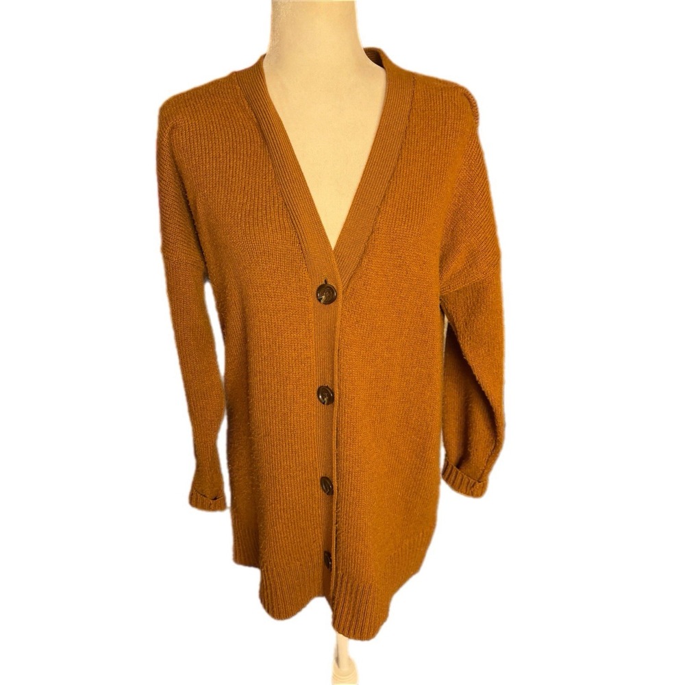 Smartwool Cozy Lodge Boyfriend Cardigan Womens Size S Acorn Heather Gorpcore - Picture 4 of 11